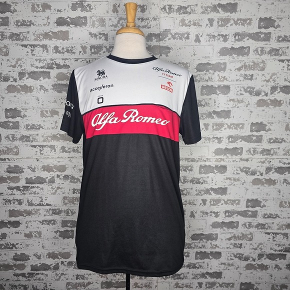 Alfa Romeo Formula 1 Racing Team Jersey Sauber Motorsport Mens XL ( Fits Large)
